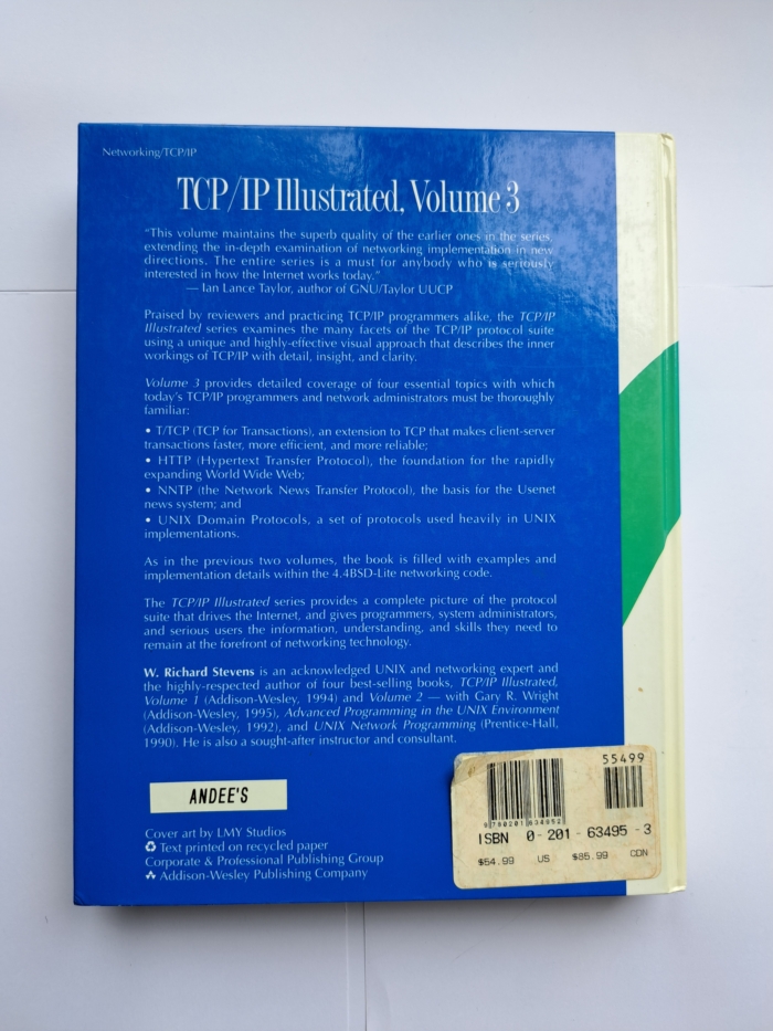 Libro TCP/IP Illustrated, Volume 3: TCP per transazioni, HTTP, NNTP e protocolli di dominio UNIX - immagine 3